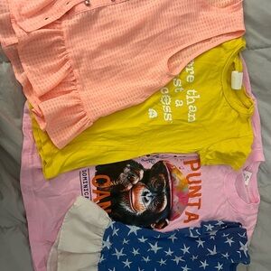 Four girls tops, size 4/5